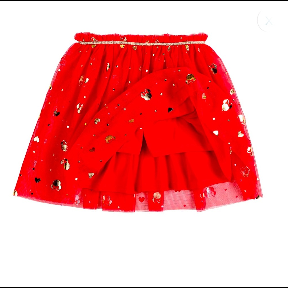 Disney’s Minnie Mouse foiled tulle tutu skort